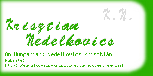 krisztian nedelkovics business card